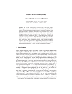 Light-Efficient Photography