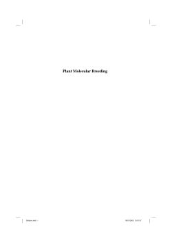 Plant Molecular Breeding
