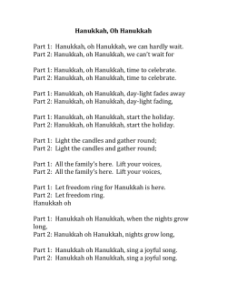 Hanukkah, Oh Hanukkah