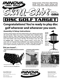Congratulations! You`re ready to play disc golf