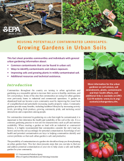 Reusing Potentially Contaminated Landscapes: Growing - CLU-IN