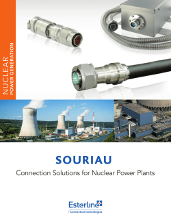 SOURIAU | Connection Solutions for Nuclear Power Plants