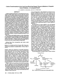 Carbon Transformations in the Land Areas Receiving Organic