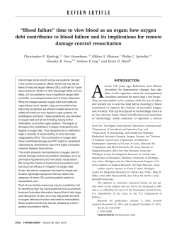 how oxygen debt contributes to blood failure and its implications for
