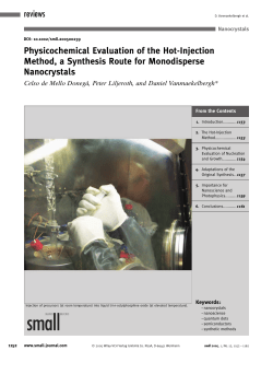 Physicochemical Evaluation of the Hot