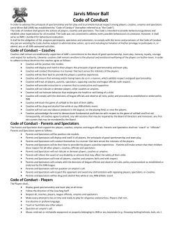 Code of Conduct Form