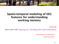 Spatio-temporal modeling of EEG features for understanding