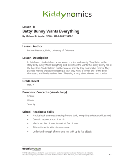 Betty Bunny Wants Everything - Federal Reserve Bank of St. Louis
