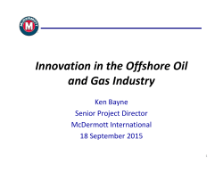 Innovation in the Offshore Oil and Gas Industry