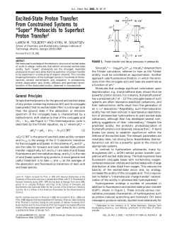 Excited-State Proton Transfer: From Constrained Systems to “Super