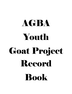 4-H Goat Project - Alberta Goat Association