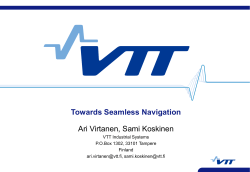 Seamless Navigation - VTT Virtual project pages