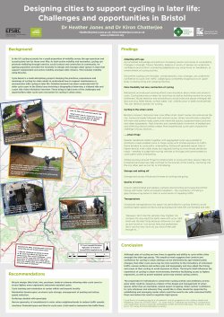 Designing cities to support cycling in later life