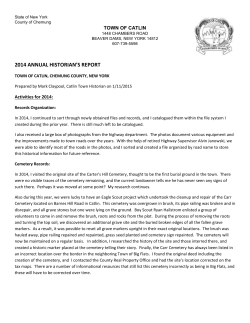 2014 Historian`s Report