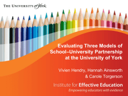 Title of presentation to go here