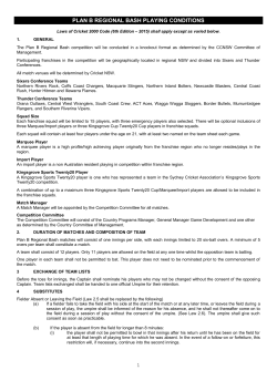 PLAN B REGIONAL BASH PLAYING CONDITIONS 1