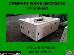 compact waste recycling system
