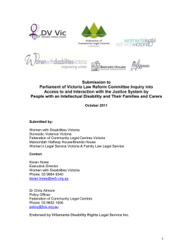 final submission Ac.. - Women with Disabilities Victoria