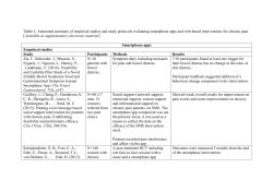 Table 1. Annotated summary of empirical studies and study