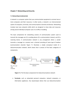Chapter 7: Networking and Security