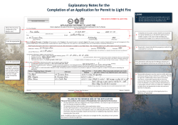 Application for permit to light fire