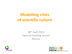 Proto-models of cities of scientific culture