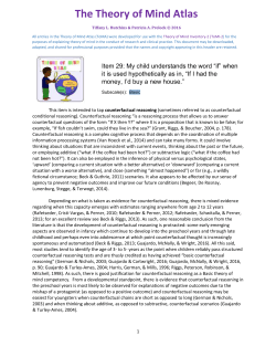 The Theory of Mind Atlas - Theory of Mind Inventory