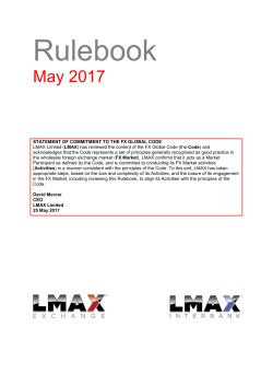 Rulebook - LMAX Exchange