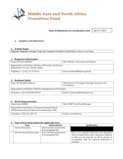 (Morocco Activities) Proposal