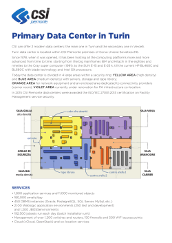 Primary Data Center in Turin