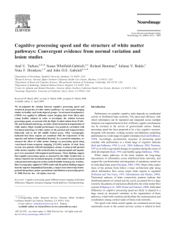 Cognitive processing speed and the structure of