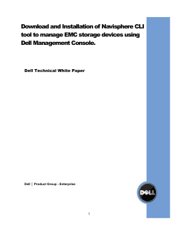 and Installation of Navisphere CLI tool