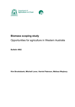 Bulletin 4862 - Biomass scoping study: opportunities for agriculture