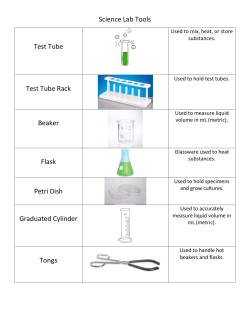 Science Lab Tools Test Tube Used to mix, heat, or store substances