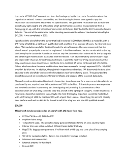 Luscombe N77935 8 A/E was restored from the fuselage up by the