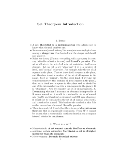 Set Theory-an Introduction
