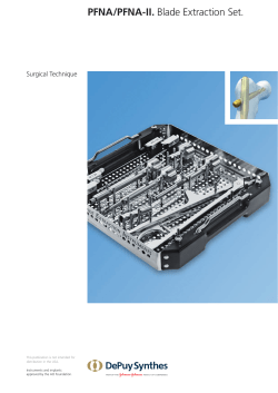 PFNA/PFNA-II. Blade Extraction Set.