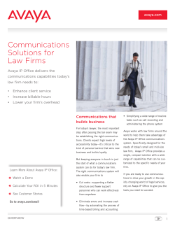 Communications Solutions for Law Firms