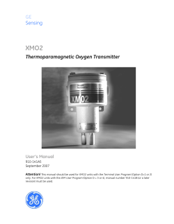 GE Sensing Thermoparamagnetic Oxygen Transmitter