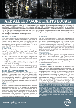 are all led work lights equal?