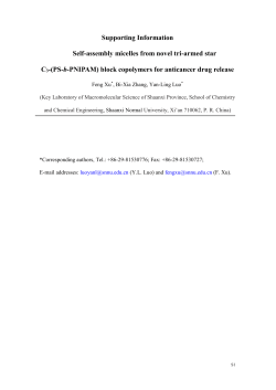 Synthesis, self-assembly and micellization behavior of the