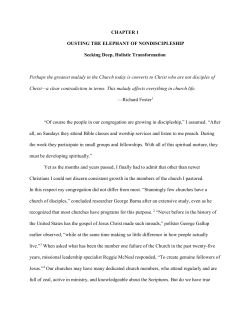 chapter one - Assemblies of God Theological Seminary