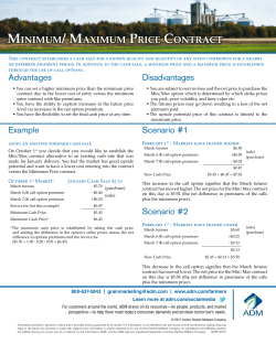 minimum/ maximum price contract - e-ADM