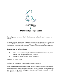 Momsanity`s Sugar Detox