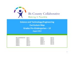 Science and Technology/Engineering Curriculum Map Grades Pre