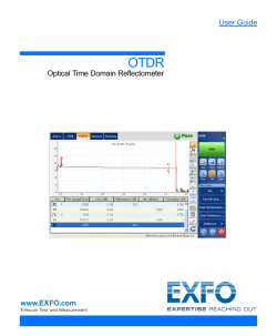 User Guide Optical Time Domain Reflectometer