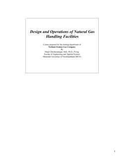Design of Natural Gas Handling Equipment