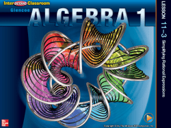 Glencoe Algebra 1