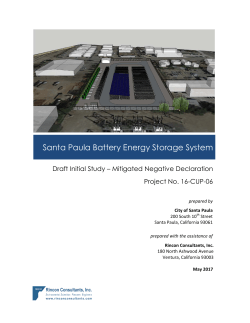 Santa Paula Battery Energy Storage System