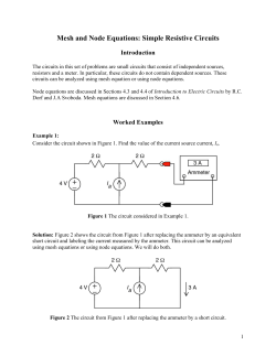 Example 1: Consider the circuit shown in Figure 1